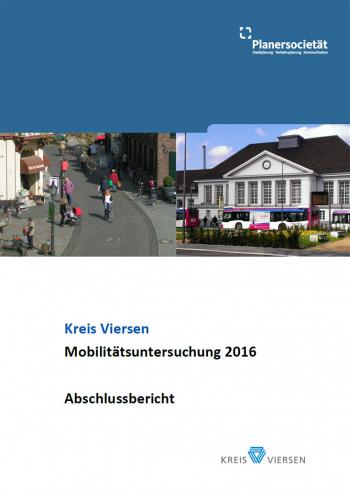 Mobilitätsbefragung: Titelblatt des Abschlussberichtes