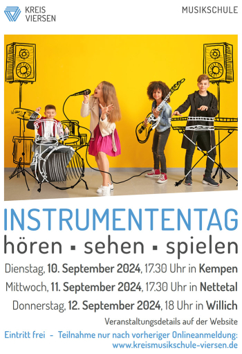 Instrumententag im September 2024 - Plakat